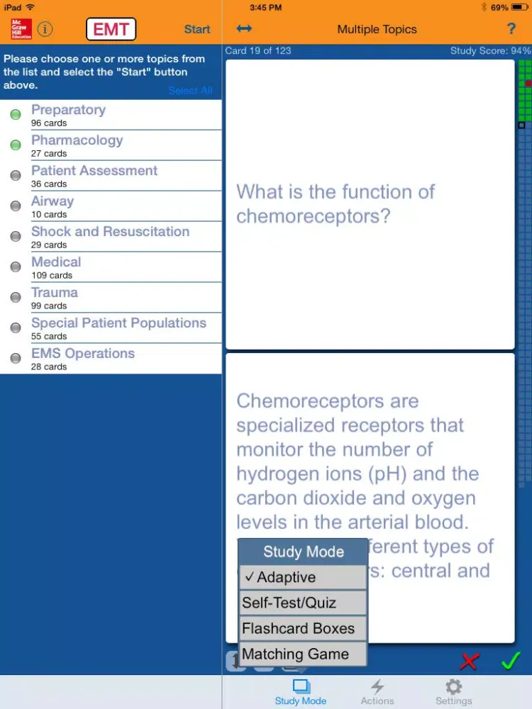 تصاویر EMT Certification Exam Flashcards iPad 