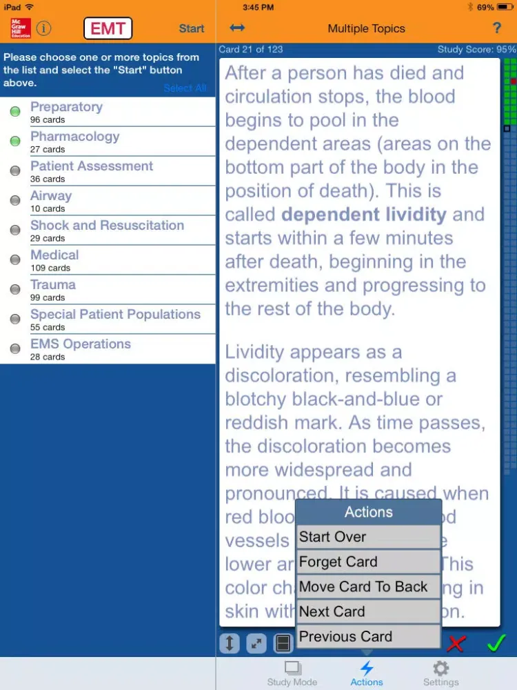 تصاویر EMT Certification Exam Flashcards iPad 