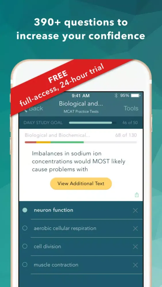 MCAT Practice Test Questions 스크린샷