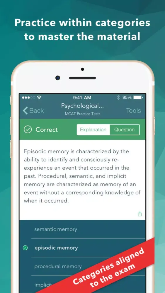 MCAT Practice Test Questions 스크린샷