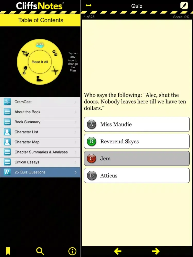 To Kill a Mockingbird - CliffsNotes iPad 應用截圖
