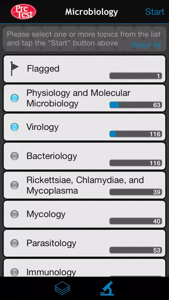PreTest Microbiology應用截圖