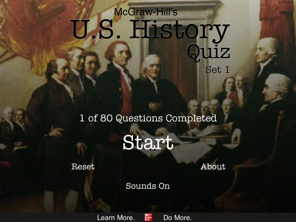 تصاویر McGraw-Hill U.S. History Quiz Set 1 iPad 