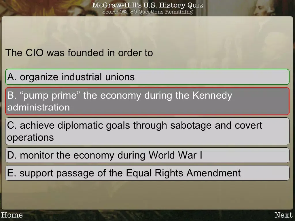 تصاویر McGraw-Hill U.S. History Quiz Set 1 iPad 
