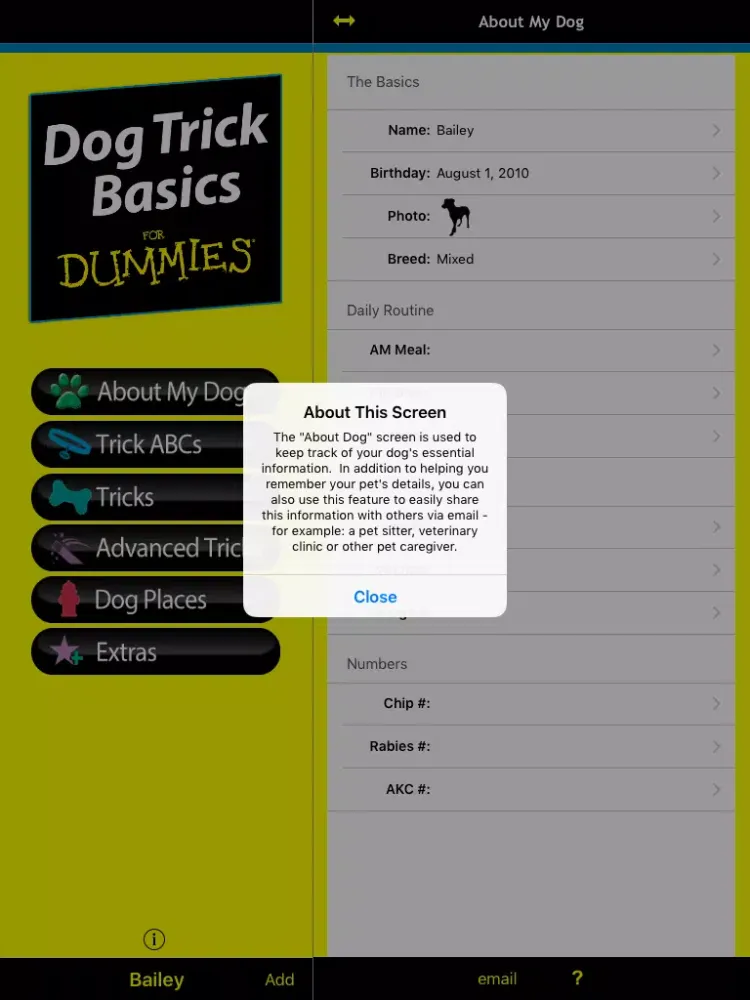Dog Trick Basics For Dummies iPad 應用截圖