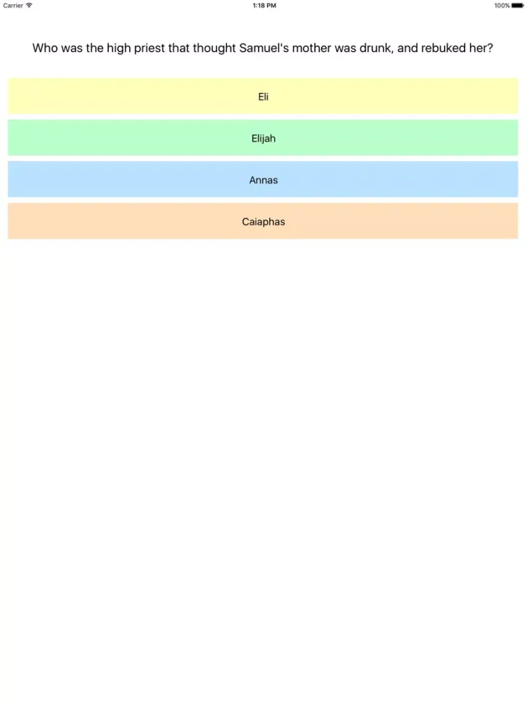 Zrzuty ekranu BibleTrivia I iPad 