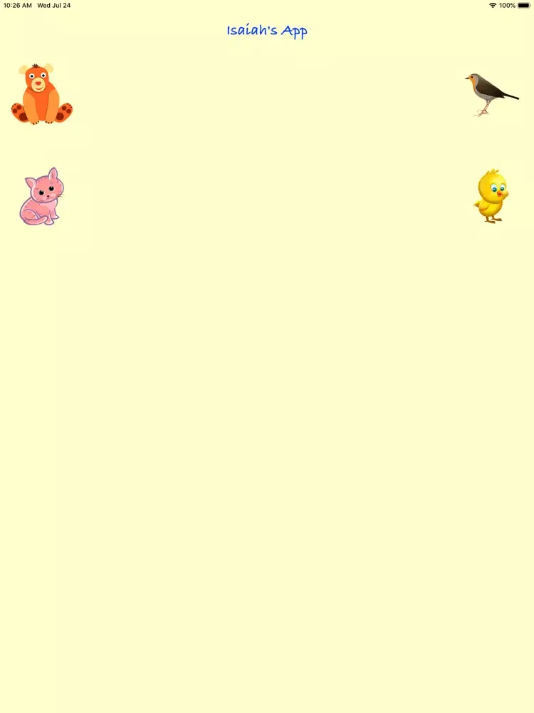 Isaiah's App iPad  سکرین شاٹس