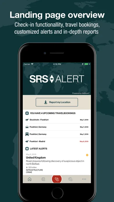 Capturas de pantalla de SRS ALERT