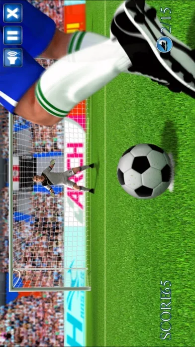Tangkapan layar 3D Football Penalty Kick Game