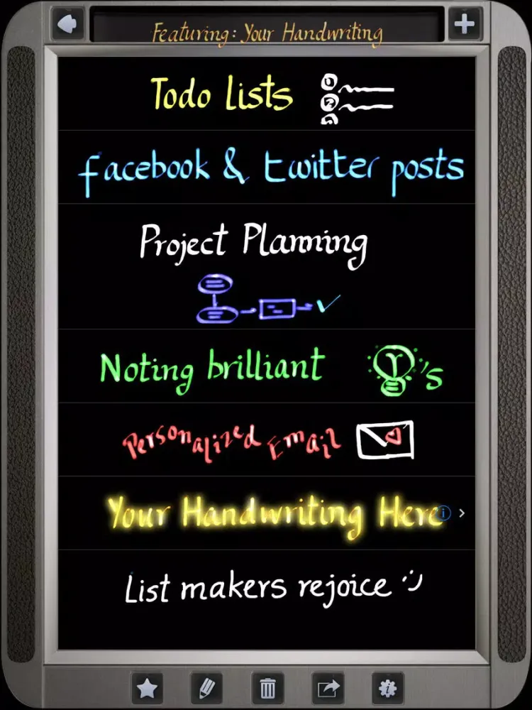 Use Your Handwriting iPad سکرین شاٹس