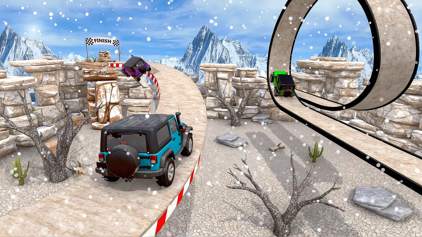 Captures d'écran de 4x4 Mountain Jeep Driving Game