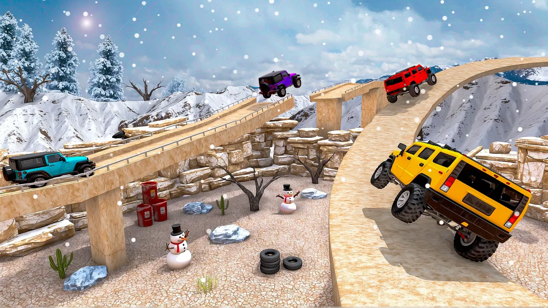 Captures d'écran de 4x4 Mountain Jeep Driving Game