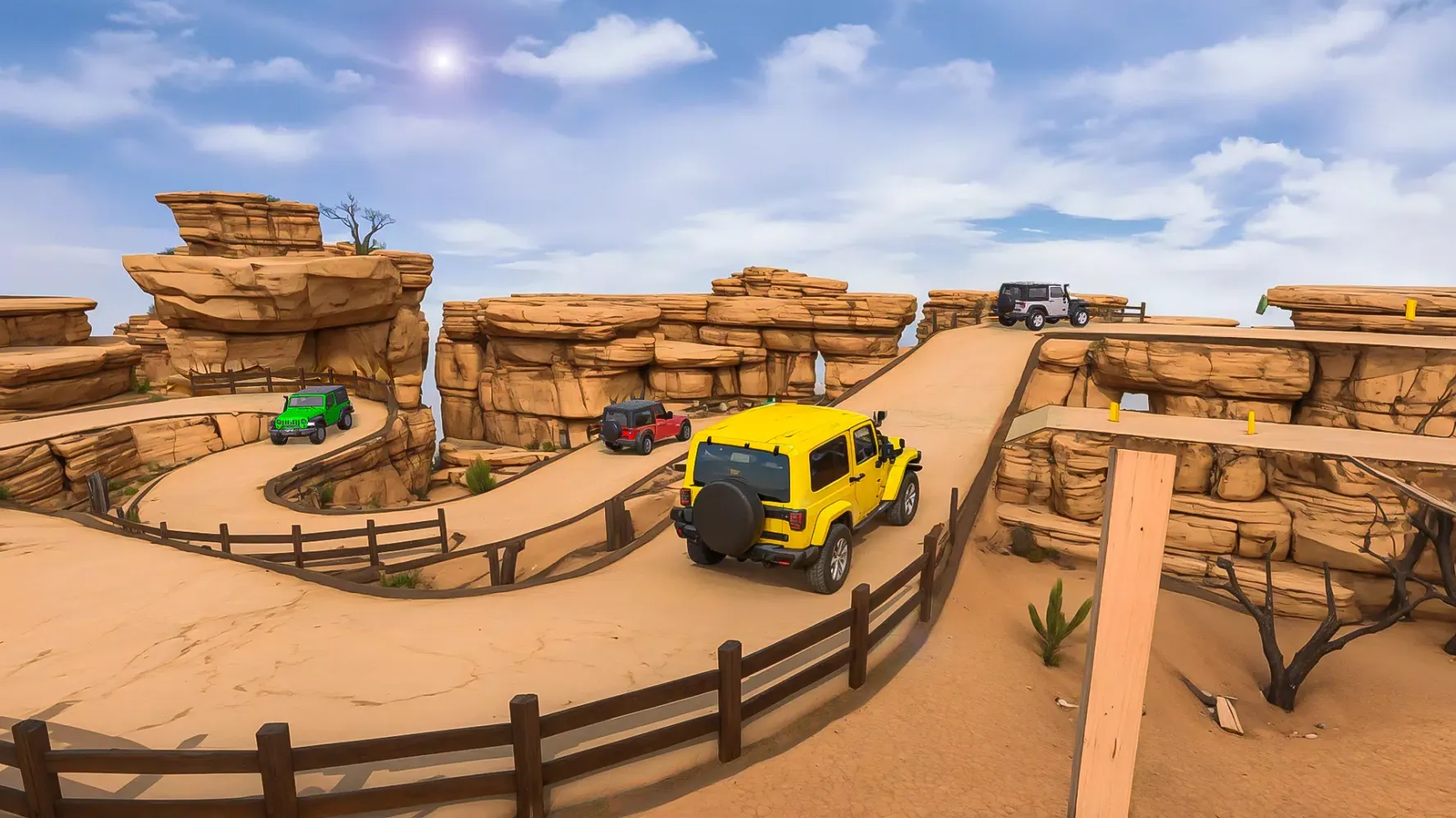 Captures d'écran de 4x4 Mountain Jeep Driving Game