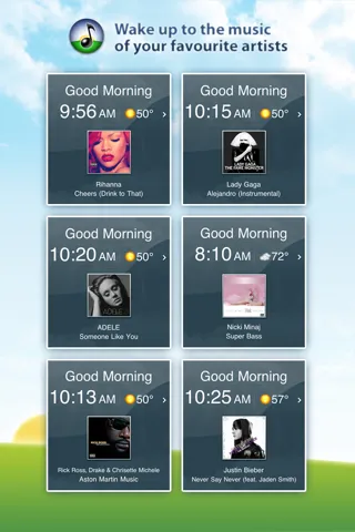 Screenshot di MyWakeUpTunes - Wake up to your favorite music and Instagram photos