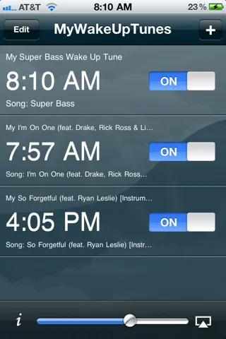 Screenshot di MyWakeUpTunes - Wake up to your favorite music and Instagram photos