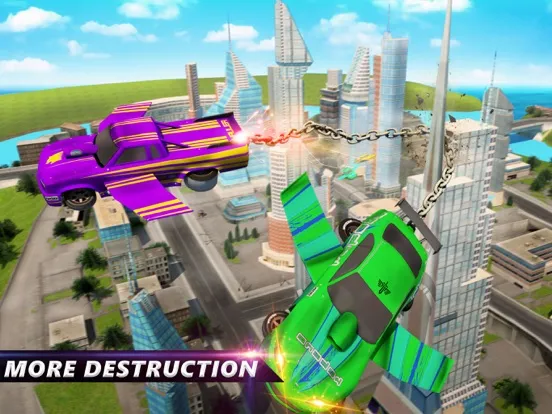 Flying Chain Car Air Wings iPad  스크린샷