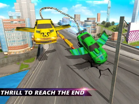 Flying Chain Car Air Wings iPad  스크린샷