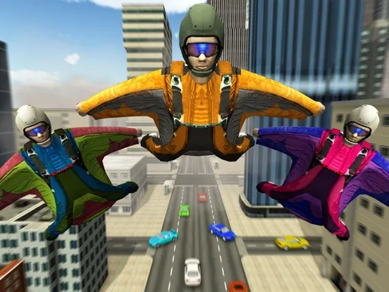 Skyman Stunt Hero 3d iPad  Screenshots