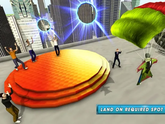 Skyman Stunt Hero 3d iPad  Screenshots