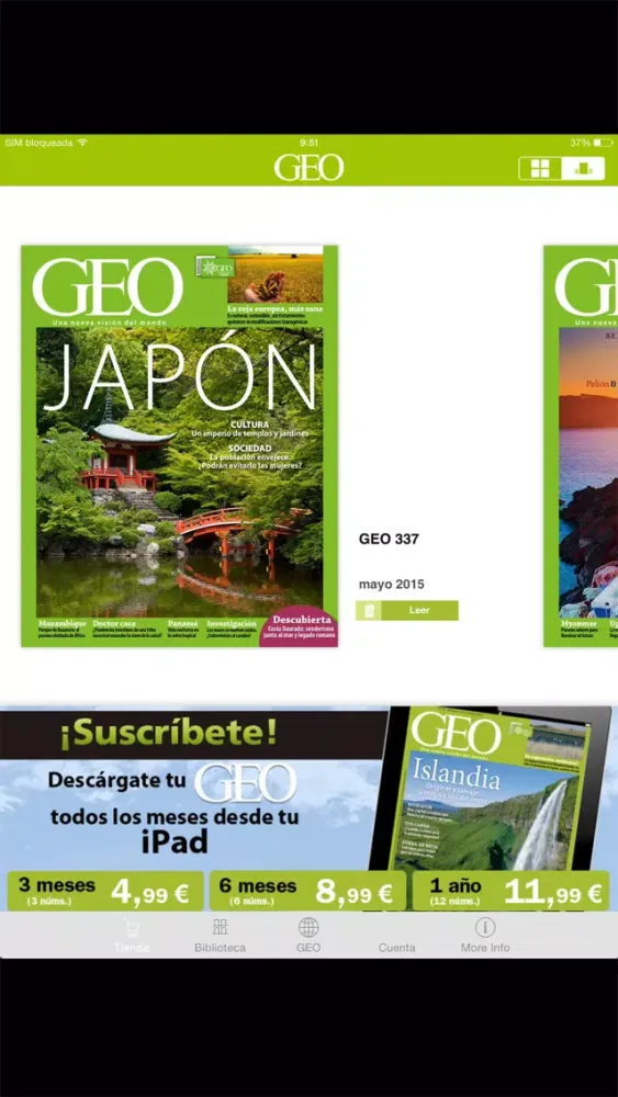 ภาพหน้าจอของ GEO España