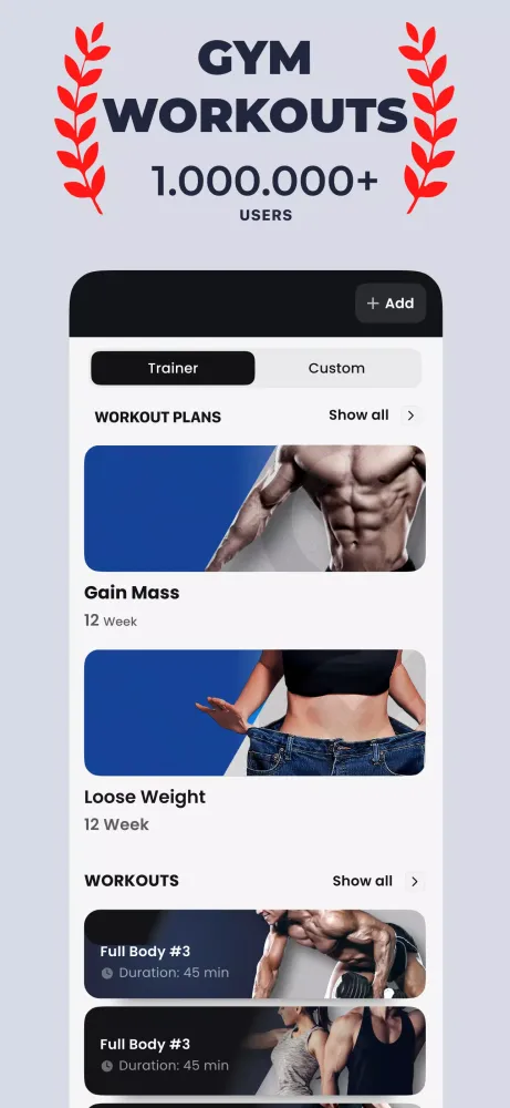 Скриншоты Gym Workout & Personal Trainer