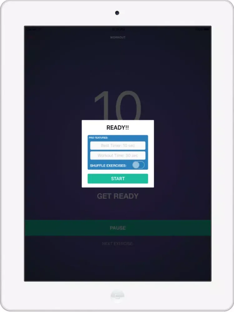 7 MIN FIT - The best high intensity workouts for busy people iPad  Screenshots
