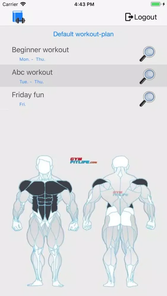 Capturas de pantalla de GymFitLife