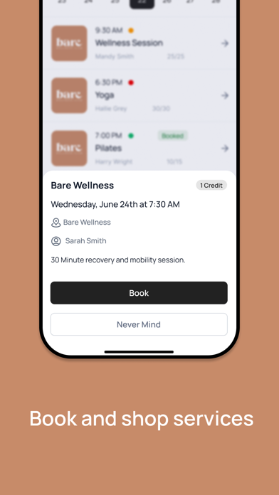 Bare Wellness Club سکرین شاٹس
