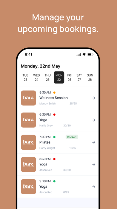 Bare Wellness Club سکرین شاٹس