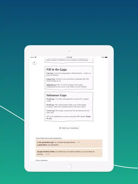 Wordflashback iPad  Ekran Görüntüleri