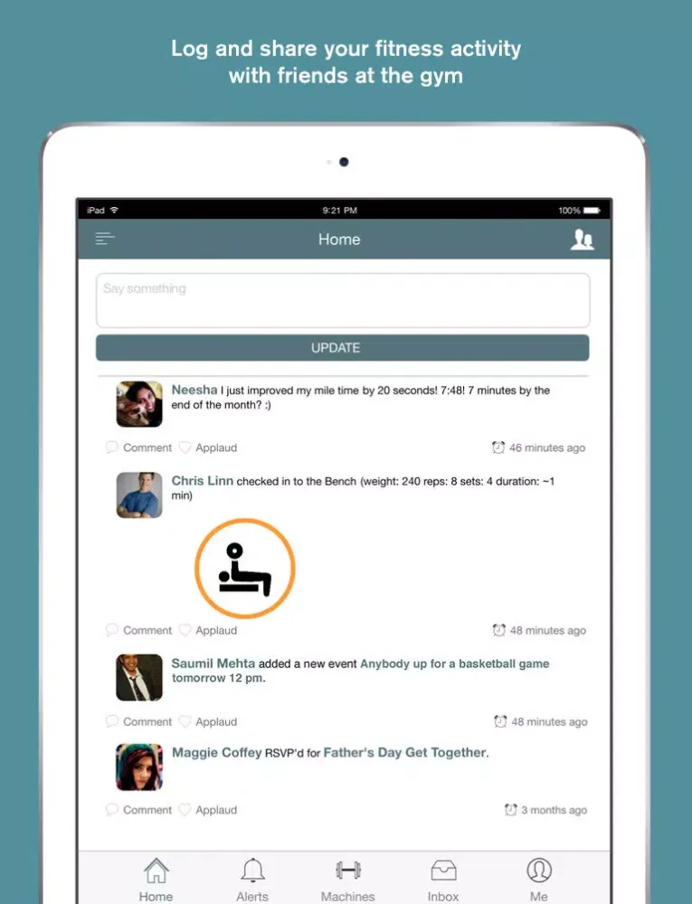 Capturas de pantalla de GymGroups iPad 