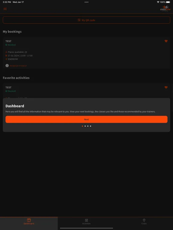 ENERGYM iPad  スクリーンショット