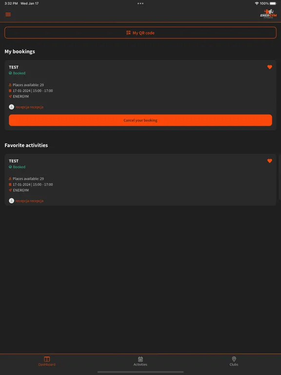 ENERGYM iPad  スクリーンショット