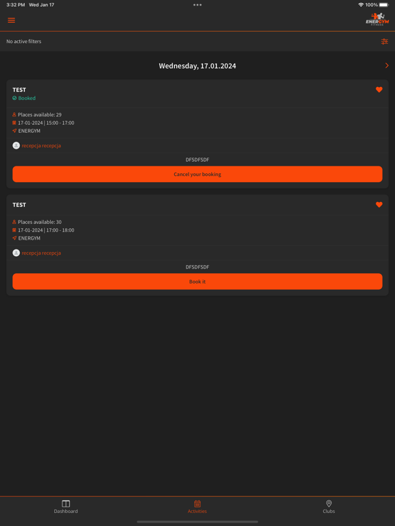 ENERGYM iPad  Screenshots