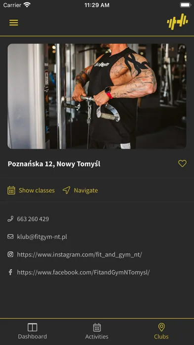 Capturas de tela do Fit&Gym
