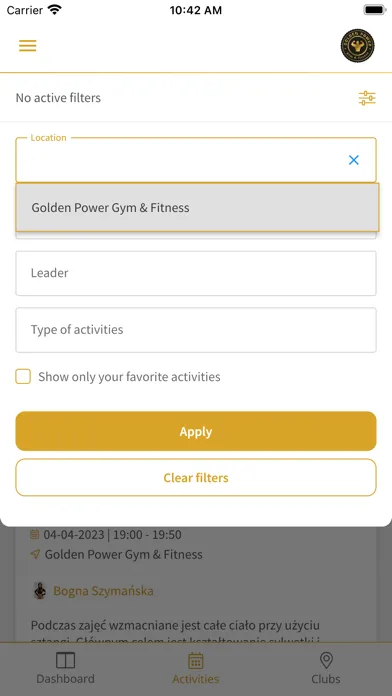 Golden Power Gym 스크린샷