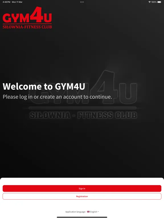 ภาพหน้าจอของ Gym4U iPad 