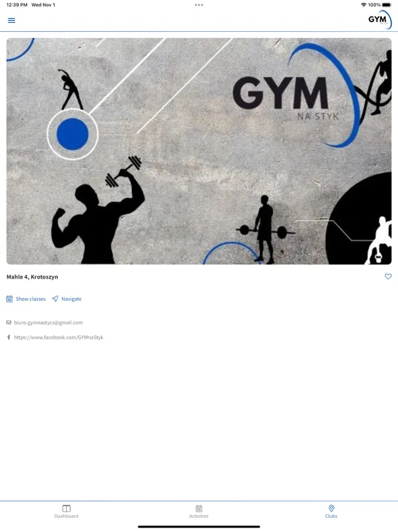 ภาพหน้าจอของ GYMnaStyk iPad 