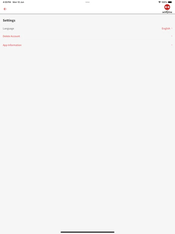 Ảnh chụp màn hình của MyGym Koszalin iPad 