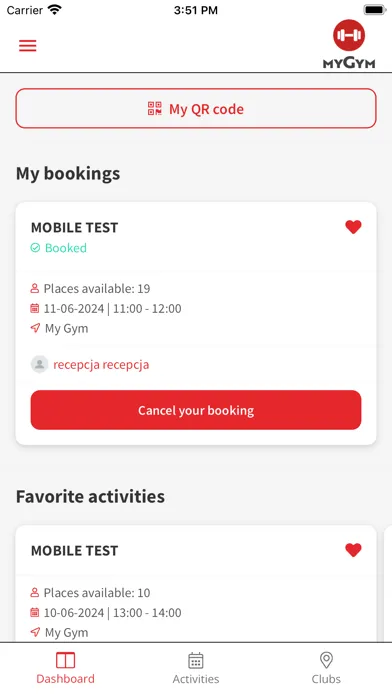 Ảnh chụp màn hình của MyGym Koszalin