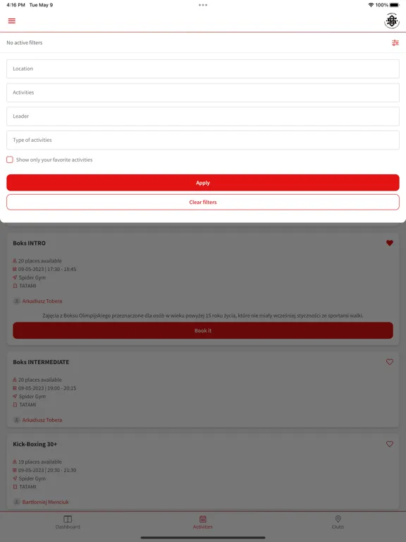 Zrzuty ekranu SpiderGym iPad 
