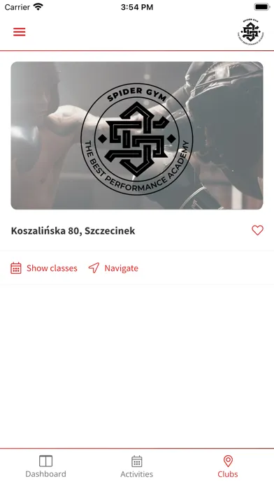 Zrzuty ekranu SpiderGym