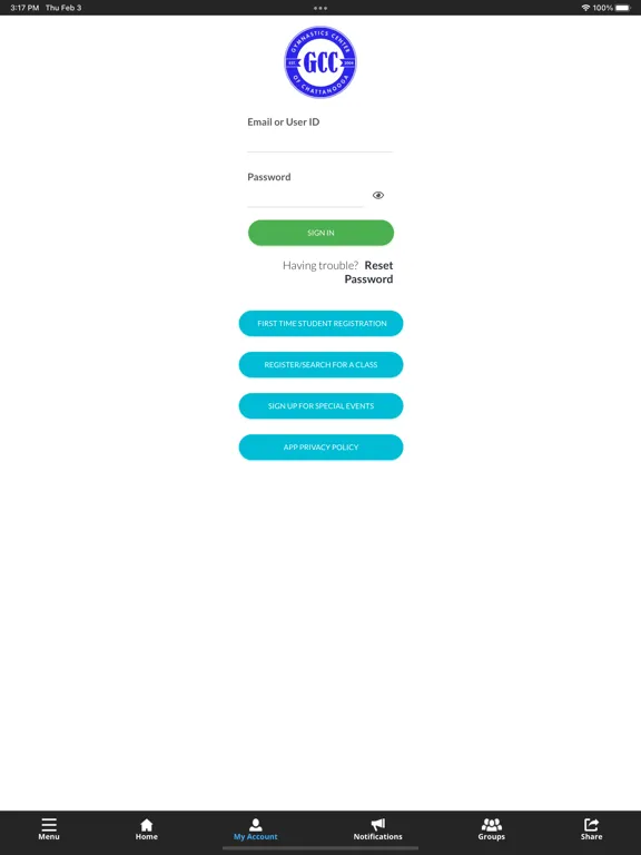 Gymnastics Center Chattanooga iPad  স্ক্রিনশট