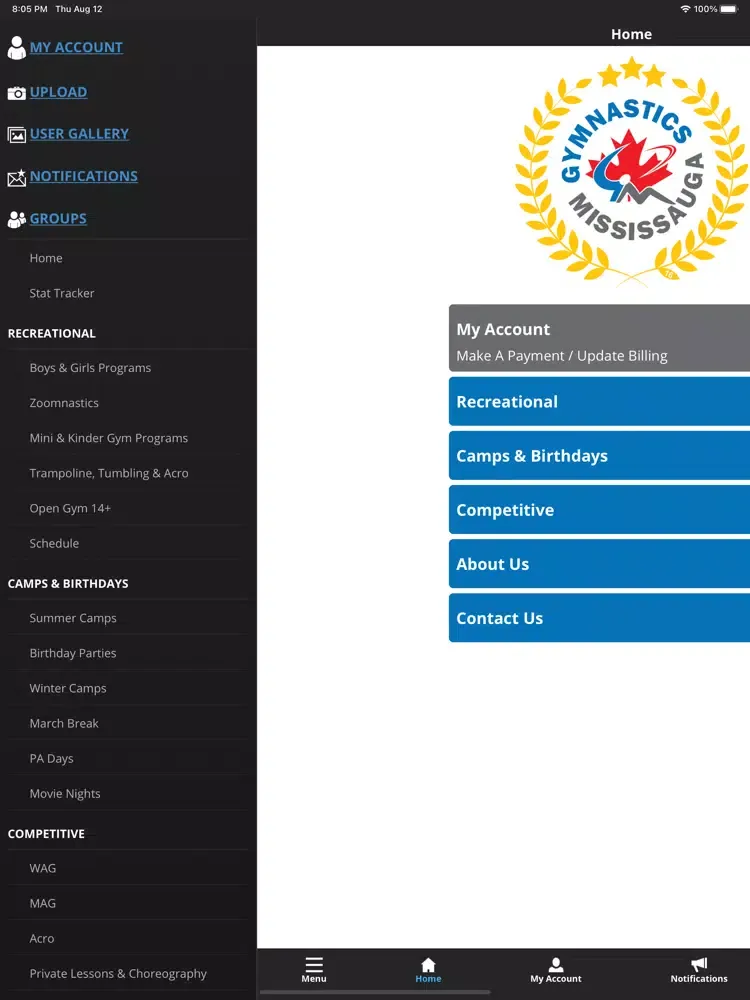 Gymnastics Mississauga iPad 應用截圖