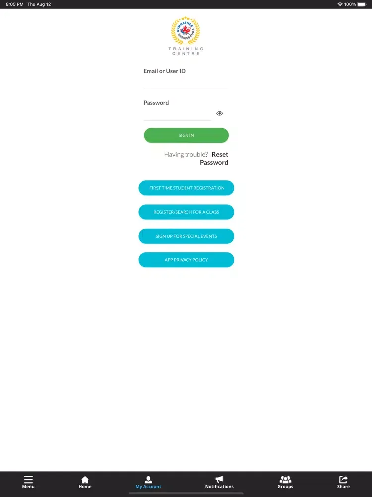 Gymnastics Mississauga iPad 應用截圖