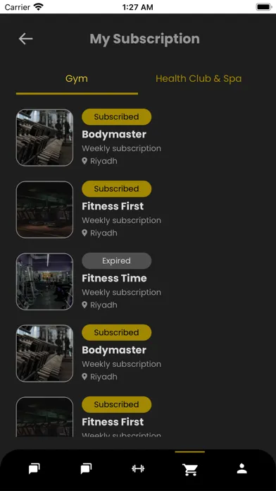GymAt Partners Ekran Görüntüleri