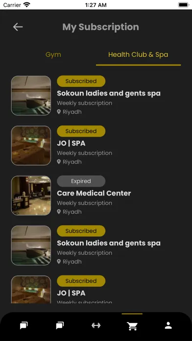 GymAt Partners Ekran Görüntüleri
