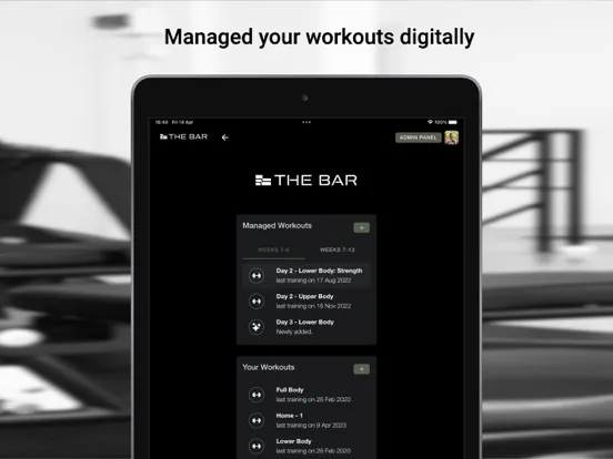 The Bar - Digital Coach iPad  سکرین شاٹس