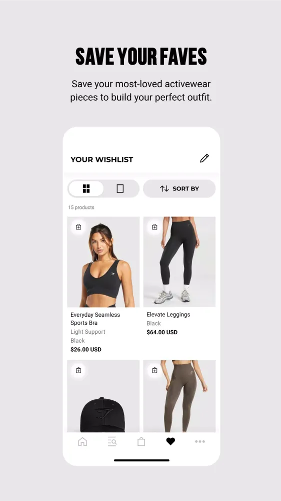 ภาพหน้าจอของ Gymshark