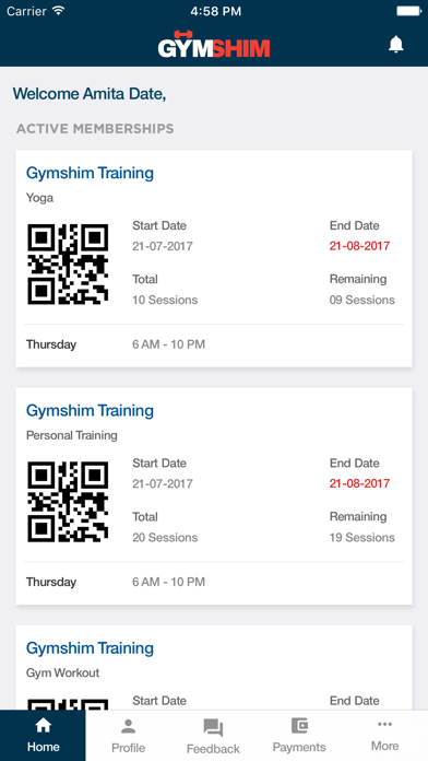 GymShim スクリーンショット